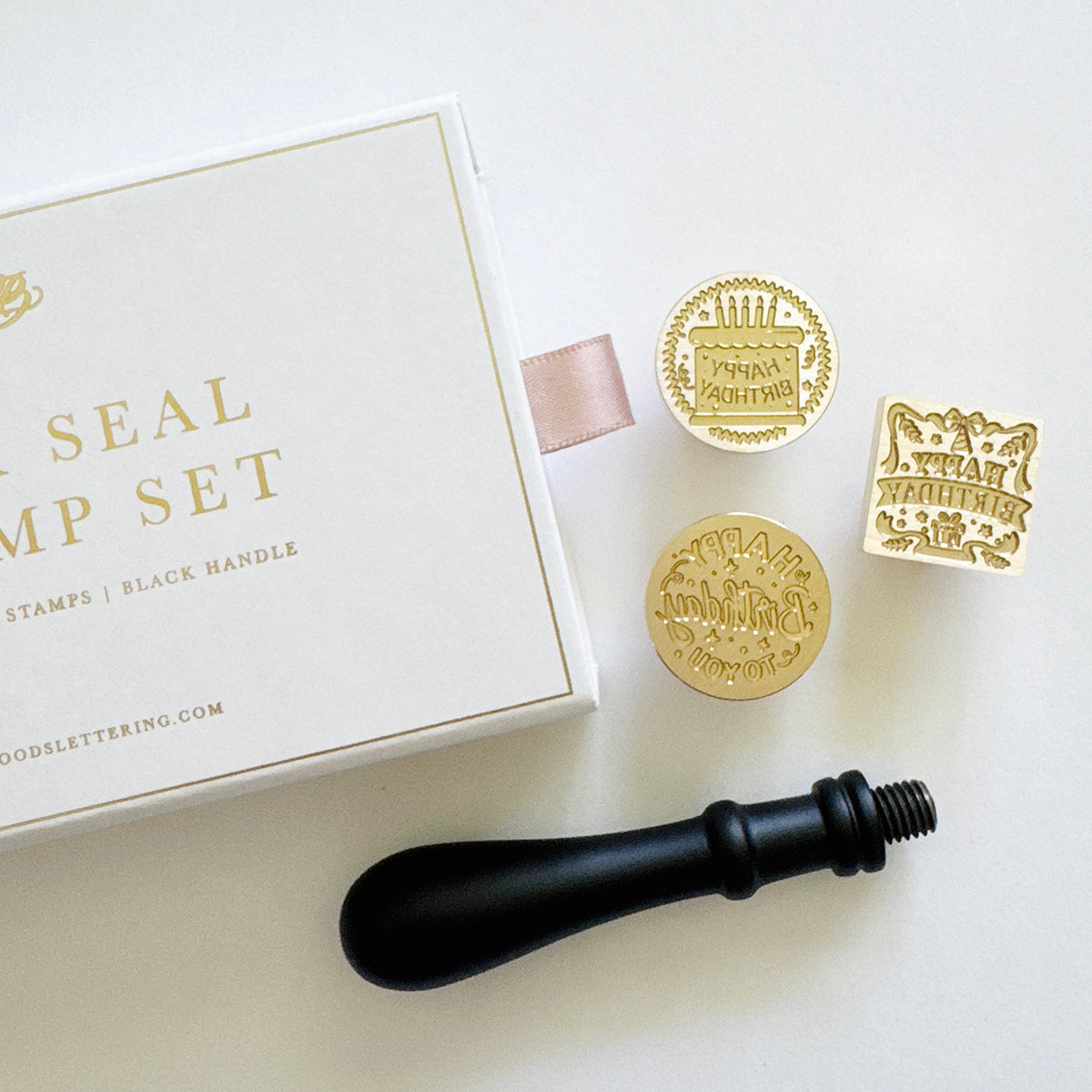 Happy Birthday Wax Seal Stamp Set (Set of 3)