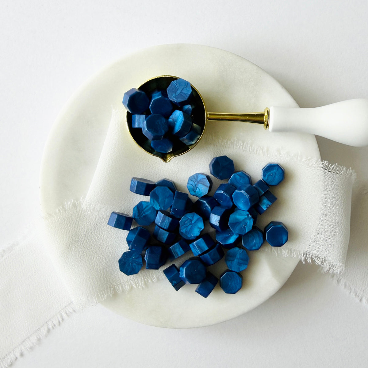 Metallic Navy Sealing Wax Beads