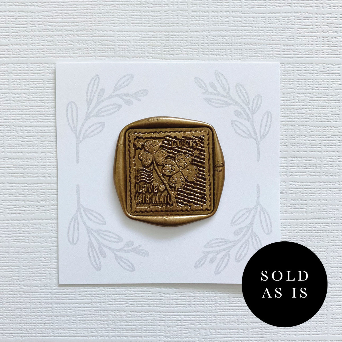 Sold As Is - Lucky Stamp Wax Seal Stamp