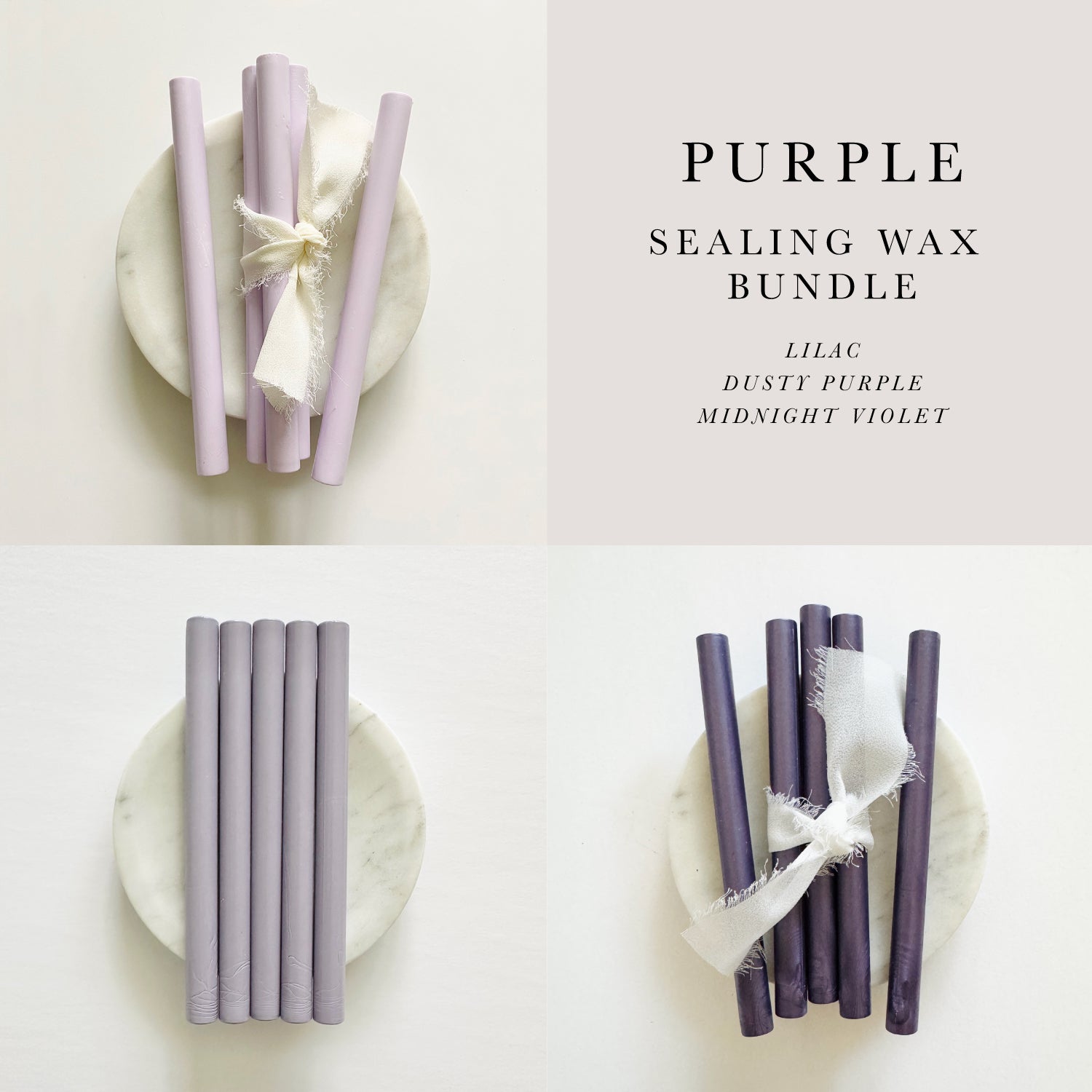 Lilac Sealing Wax Sticks Bundle (3 Boxes)