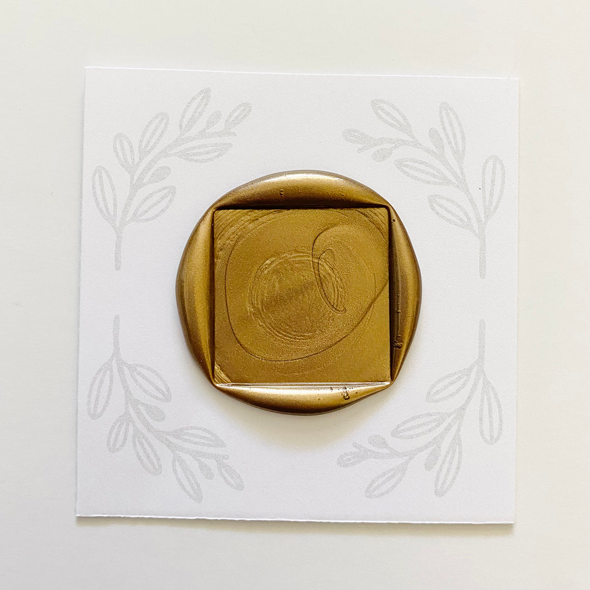 Blank Square Wax Stamp