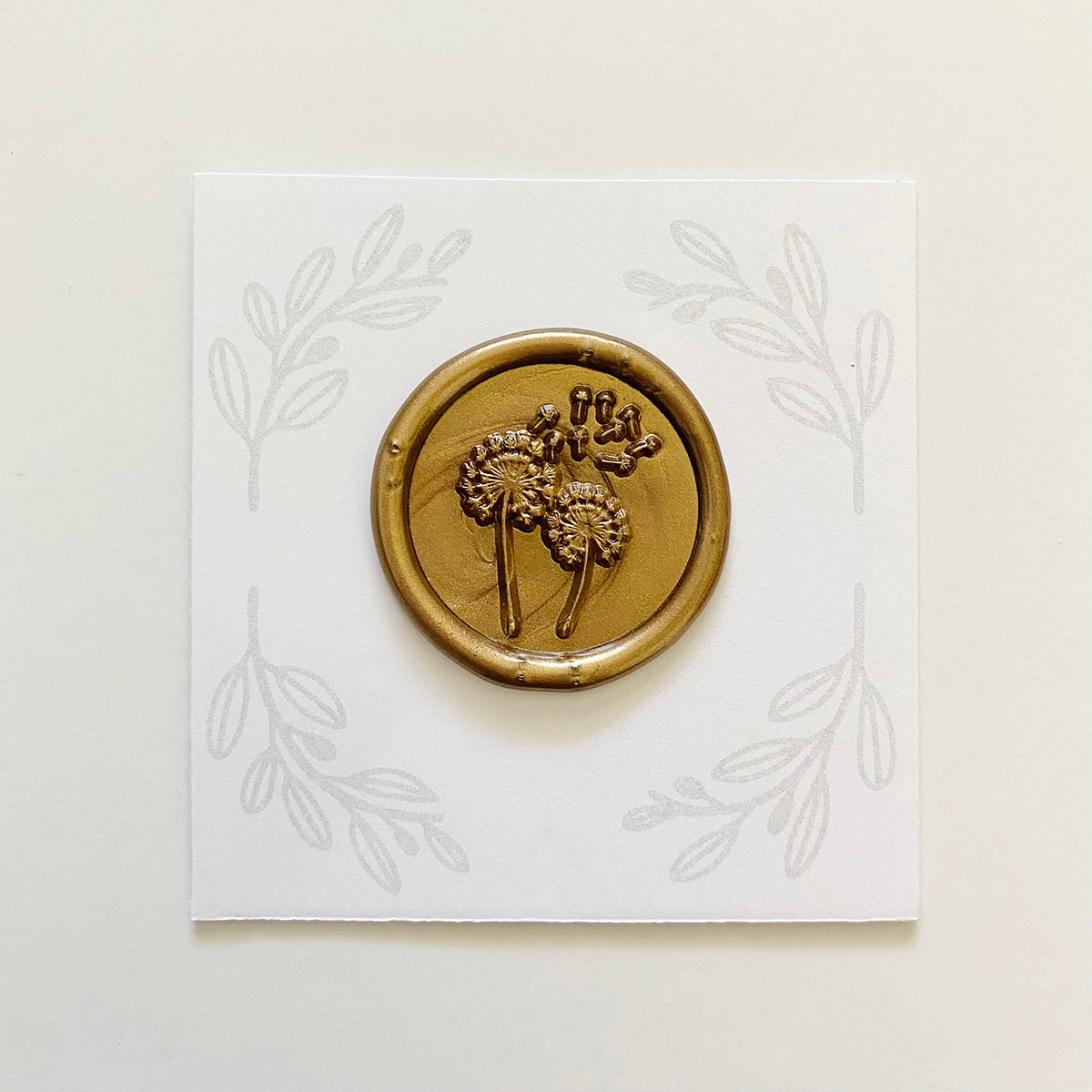 Dandelion Wax Stamp