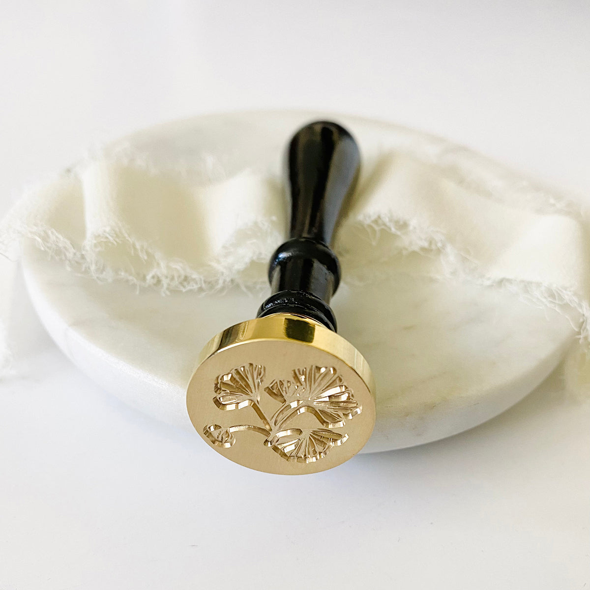 Ginkgo Leaves Wax Stamp