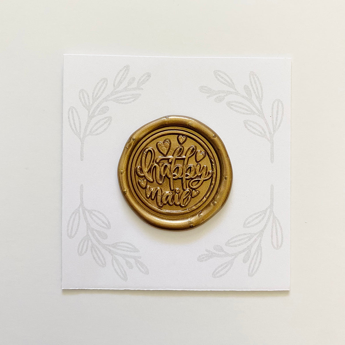 Happy Mail Wax Stamp