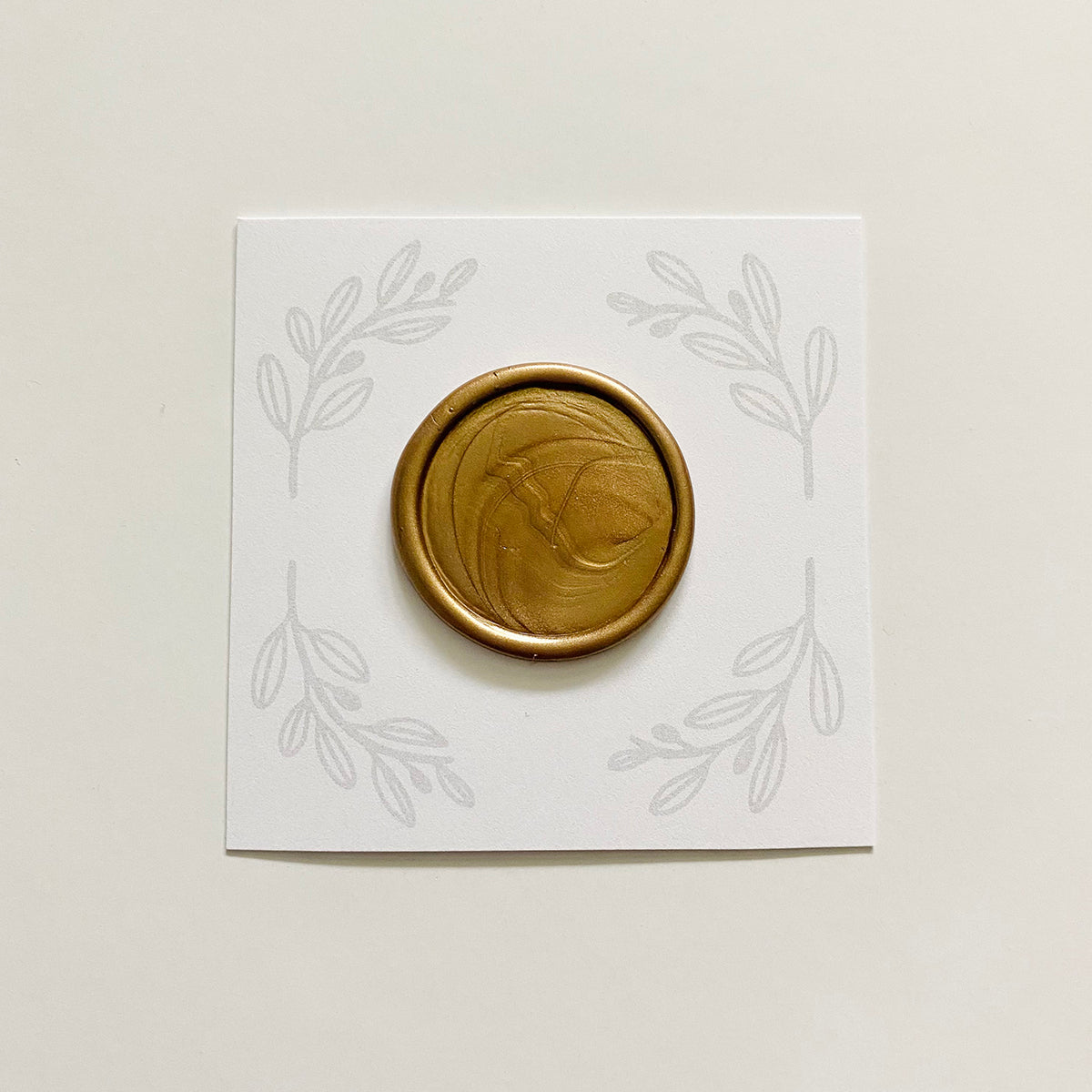 Blank Round Wax Stamp