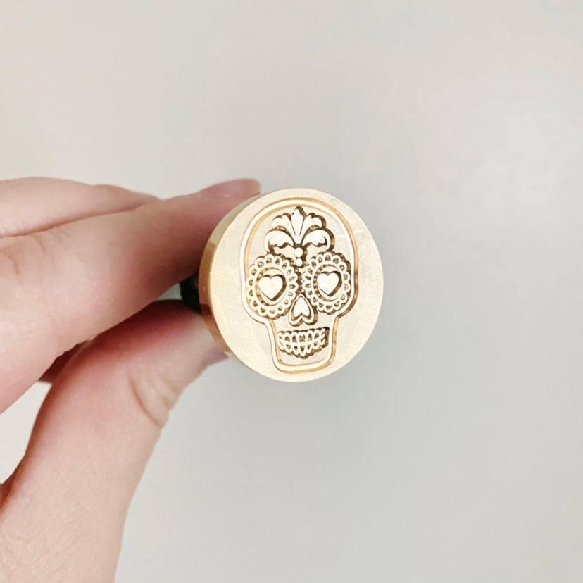 Catrina Skull Wax Stamp