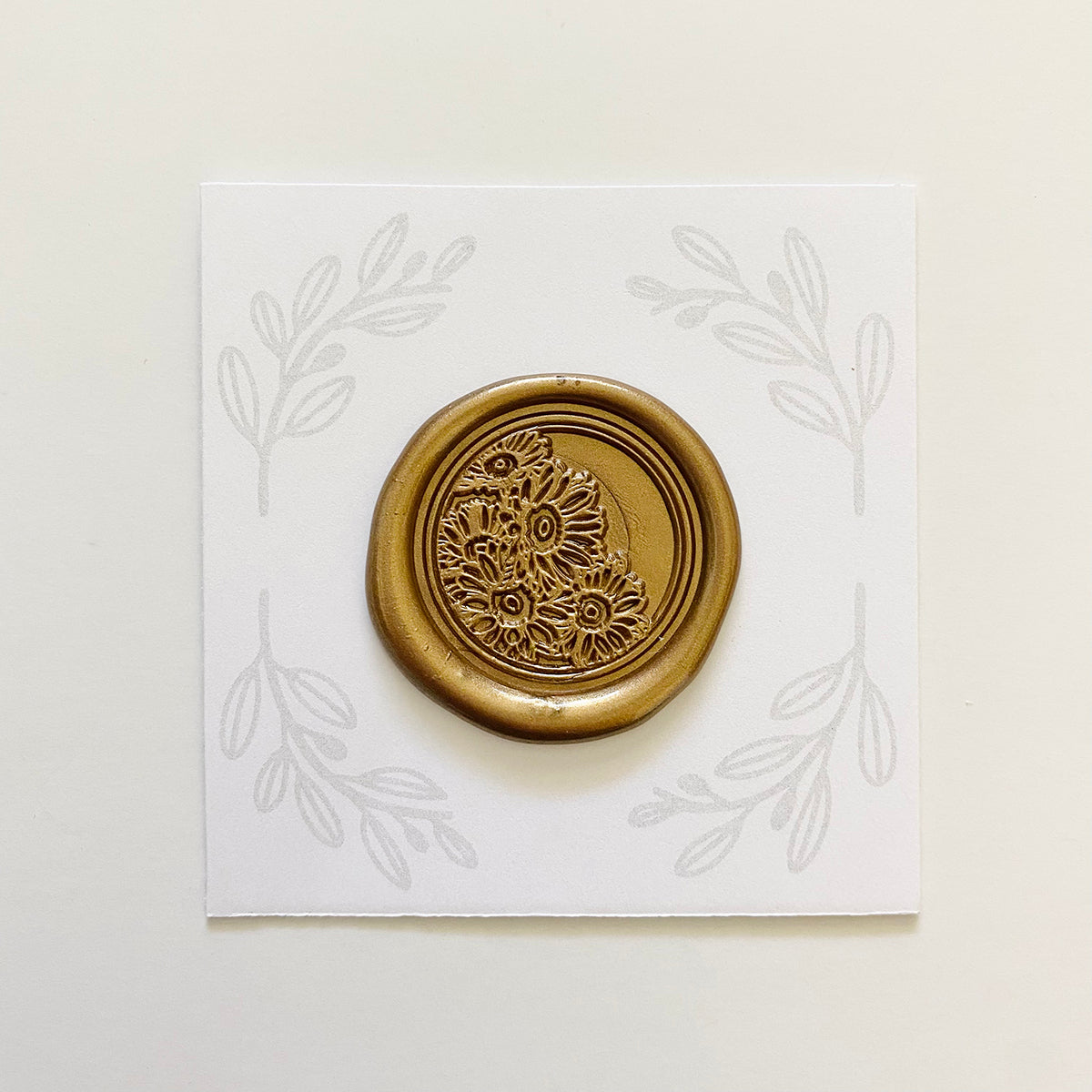 Sunflower field Wax Stamp