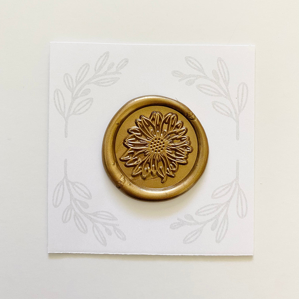 Sunflower Wax Stamp