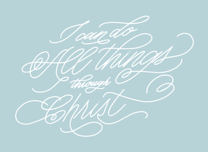 Free Printable - I Can Do All Things Through Christ