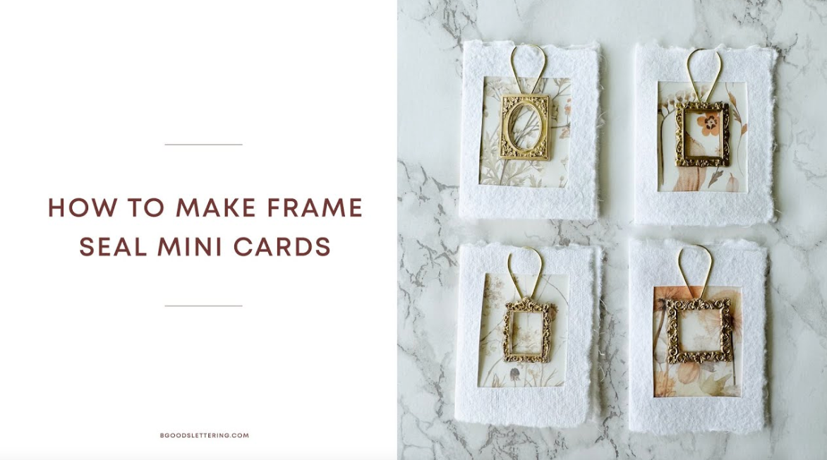 How to make frame seal mini cards