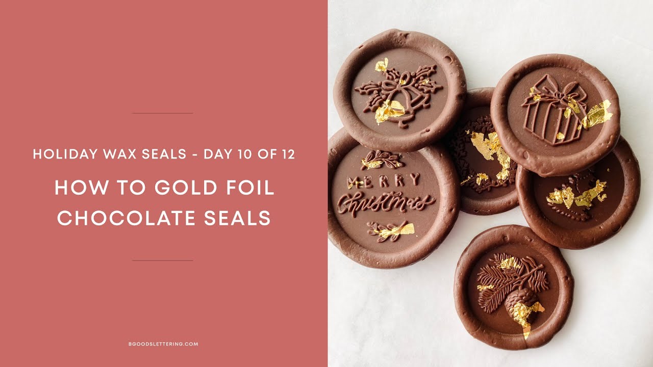 How to make gold foil chocolate seals