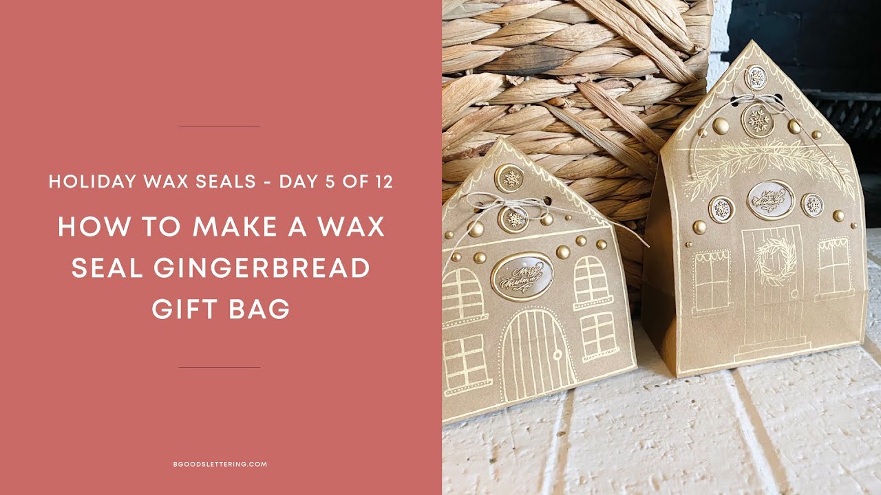 How to make a wax seal gingerbread gift bag