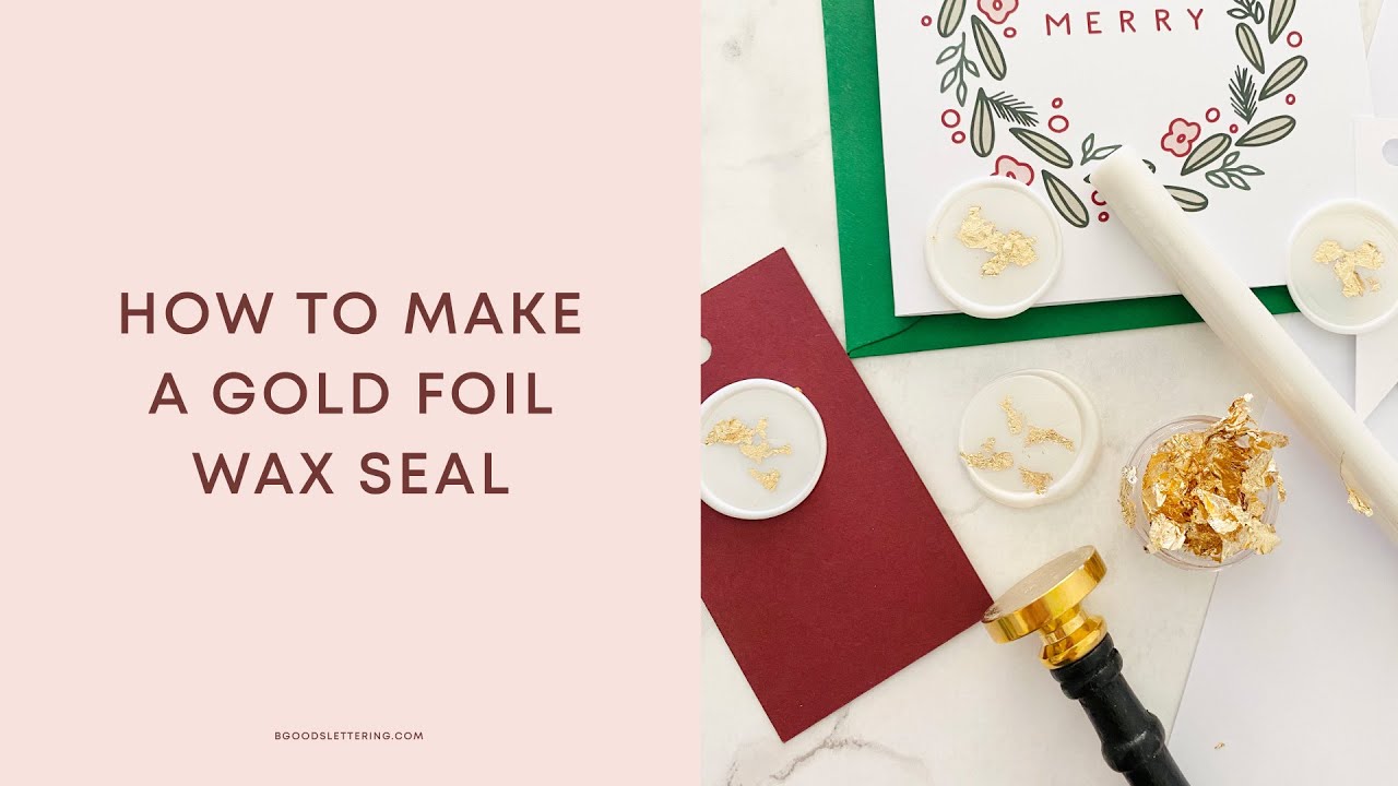 How to make a gold foil wax seal