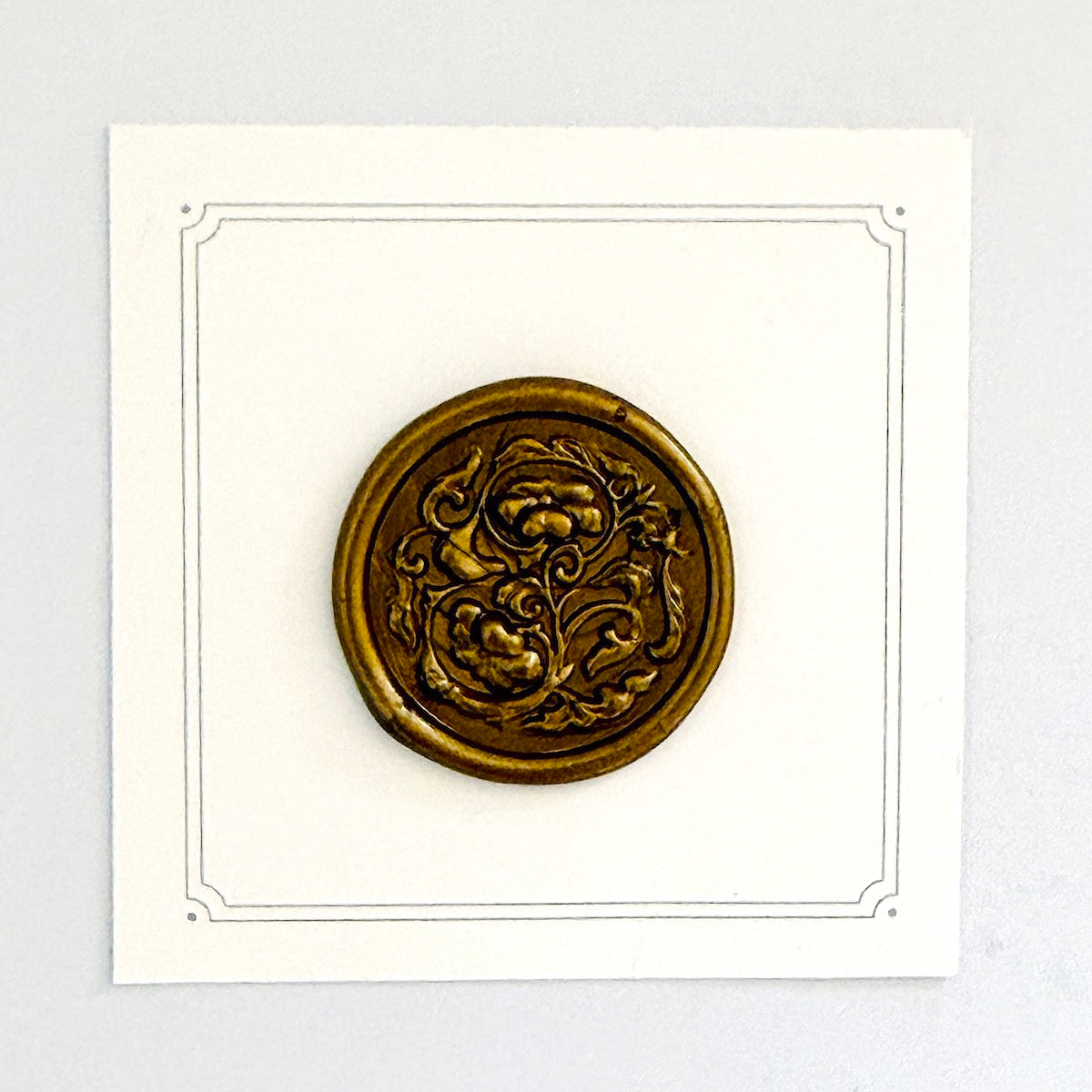 Tudor Florals Wax Stamp 3-D