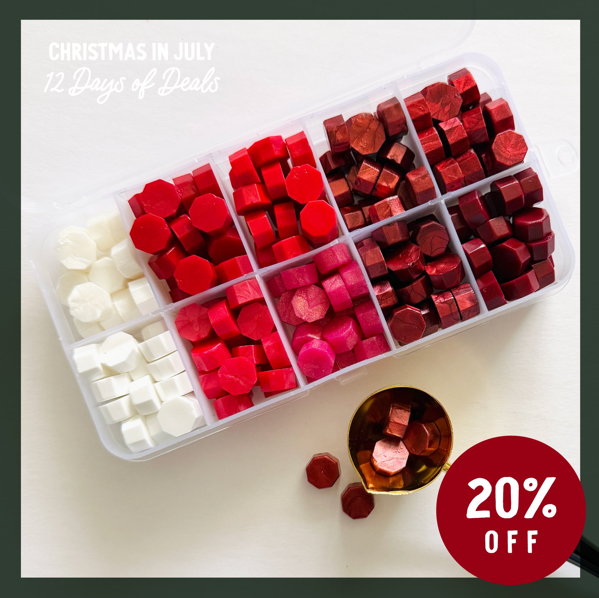 Red Sealing Wax Bead Set - 10 Colors