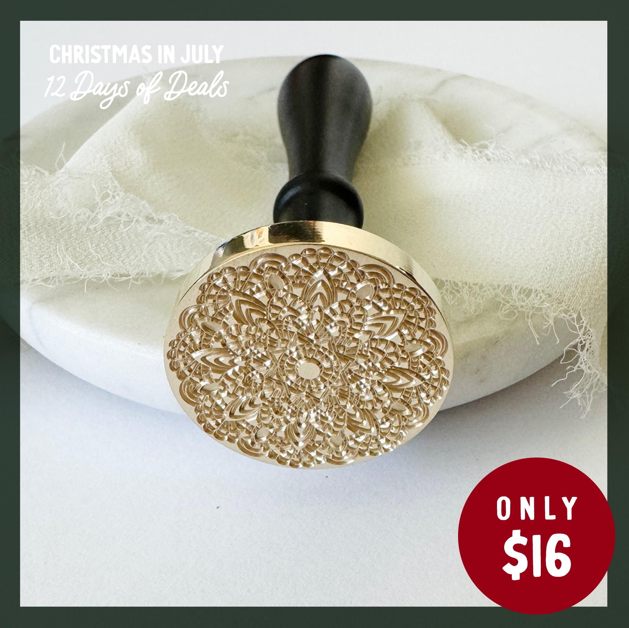 Lace Doily Wax Seal Stamp