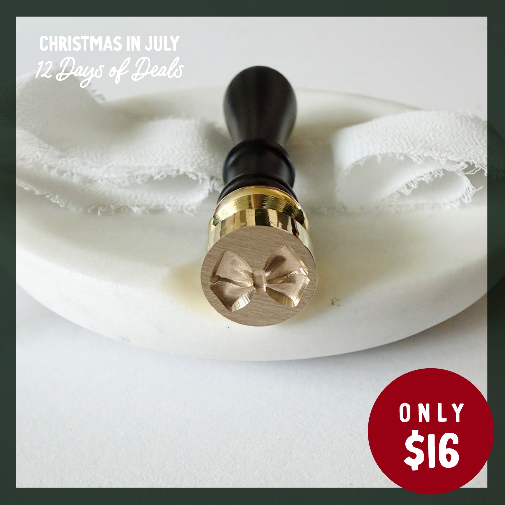 Mini Bow Wax Seal Stamp 3-D