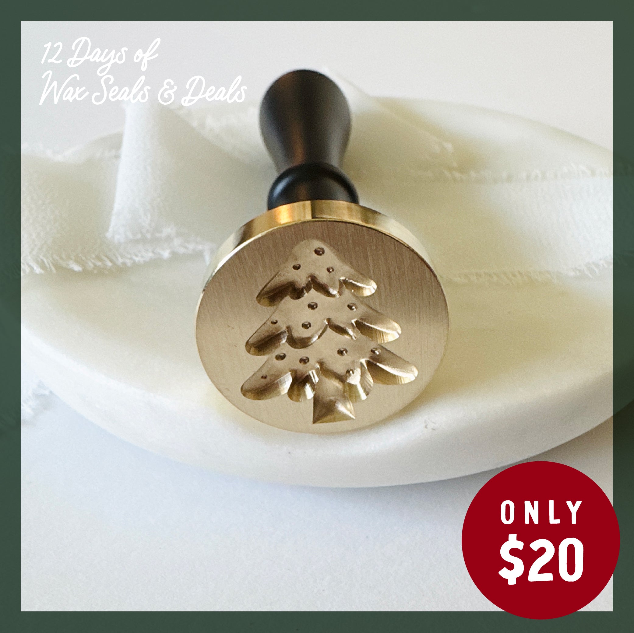 Christmas Tree Wax Stamp 3-D