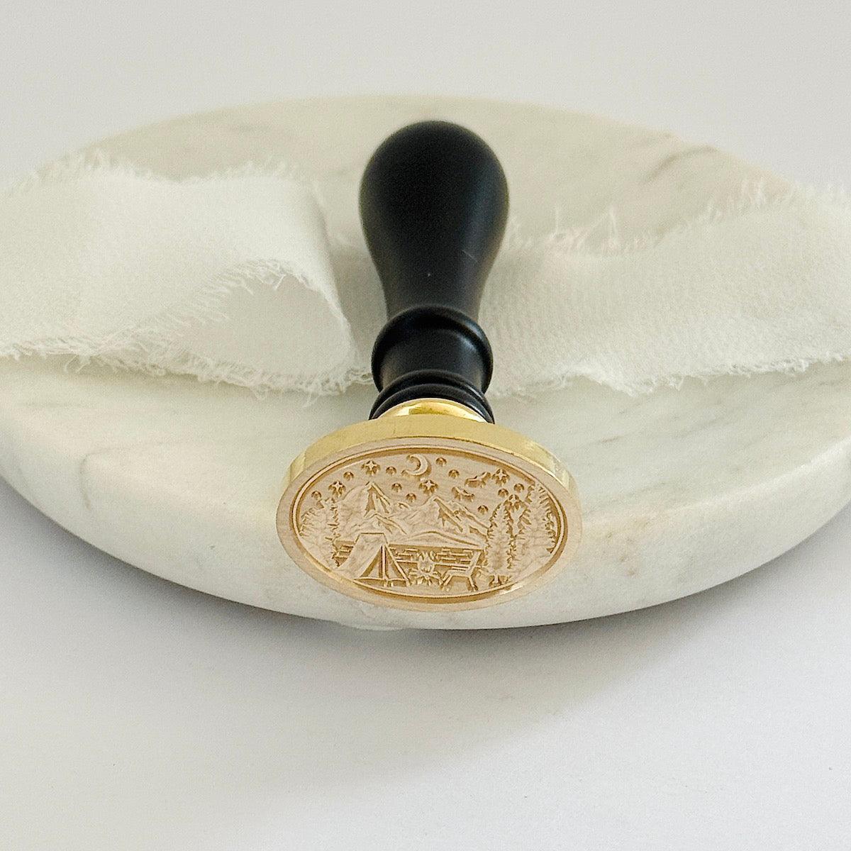 Camping Wax Stamp