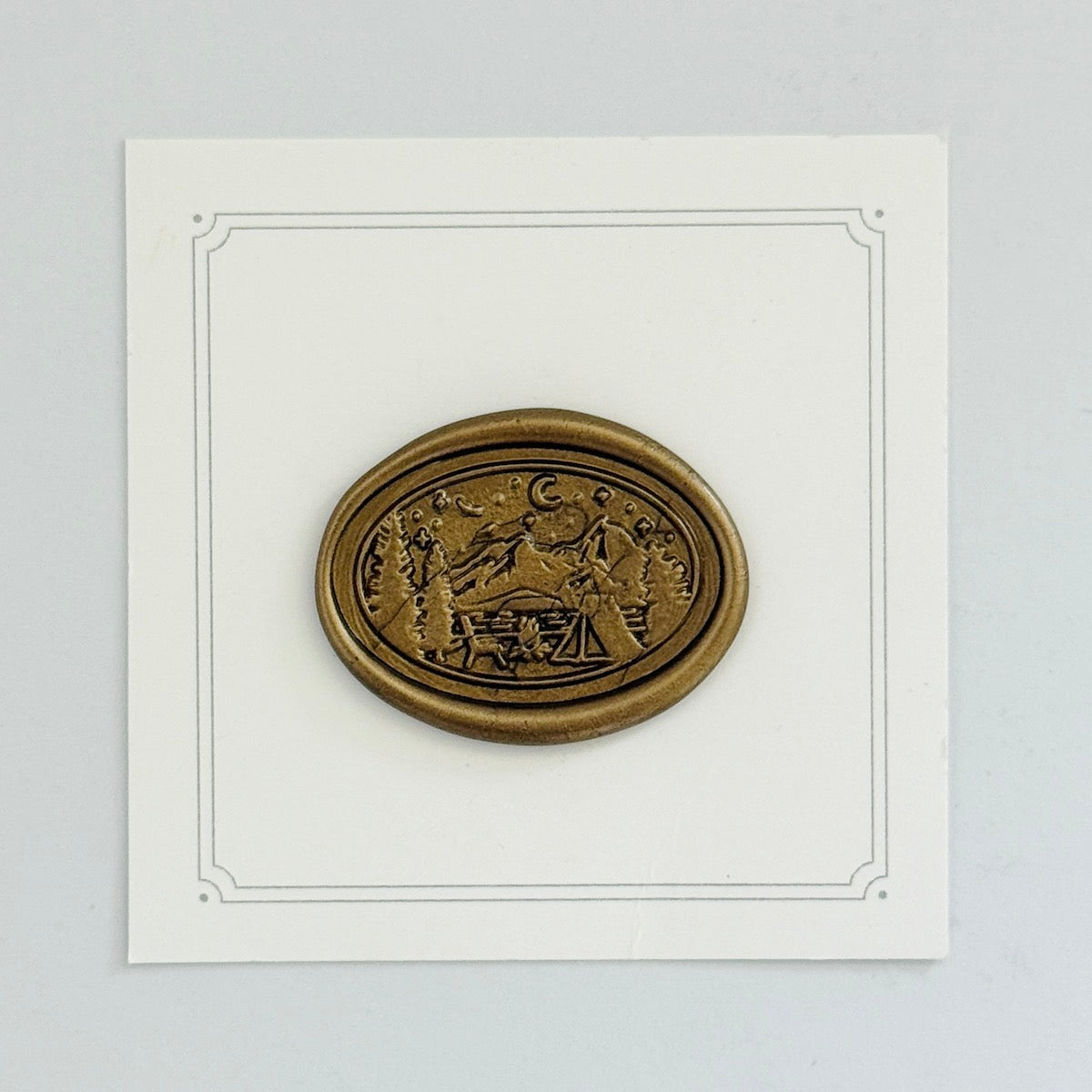 Camping Wax Stamp