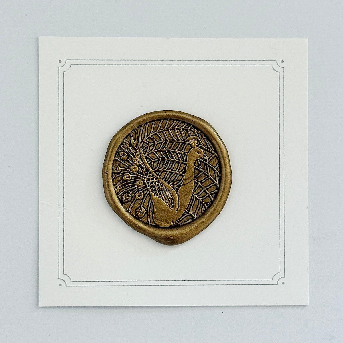 Peacock Wax Stamp