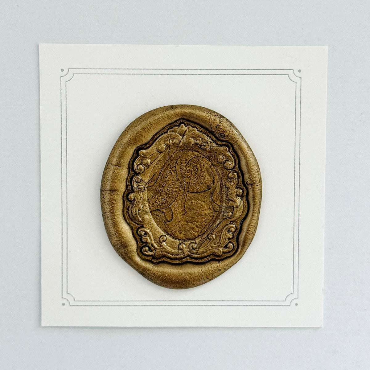 Oval Frame No. 7 Wax Stamp