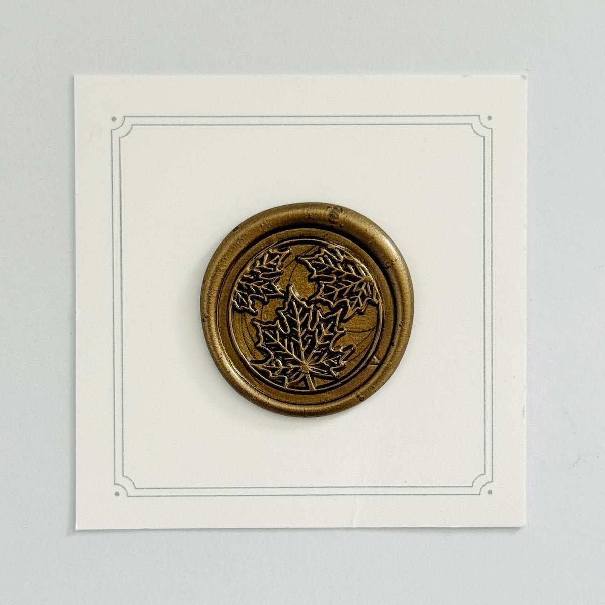 Fall Maple Leaves Wax Stamp