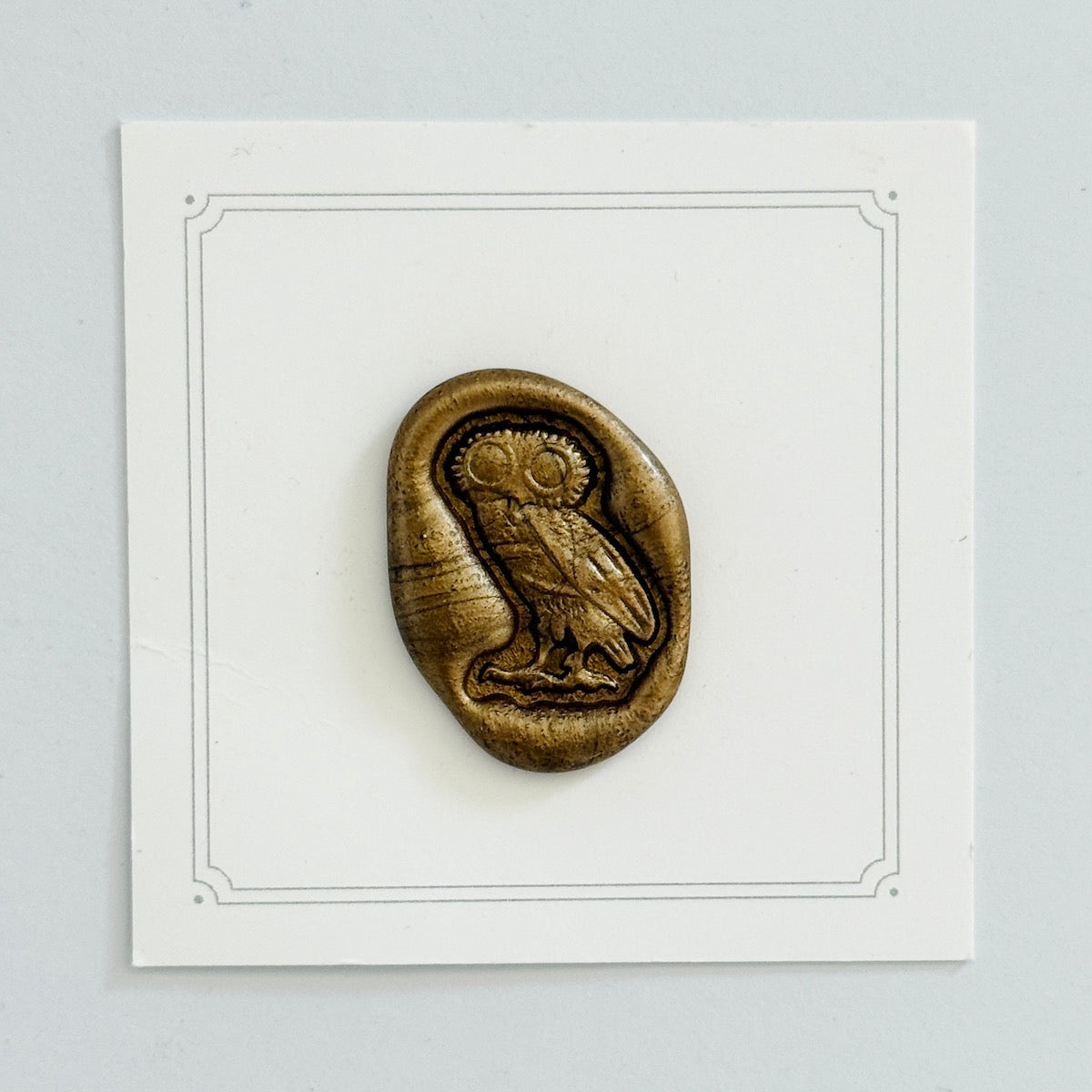 Owl Wax Stamp 3-D