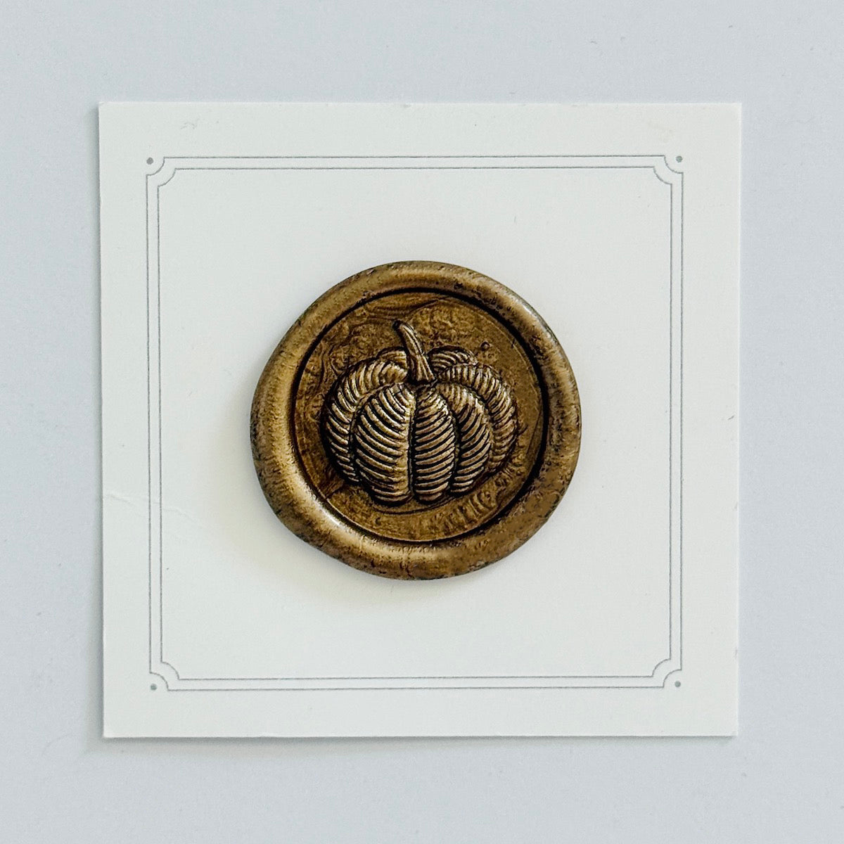 Pumpkin Wax Stamp 3-D
