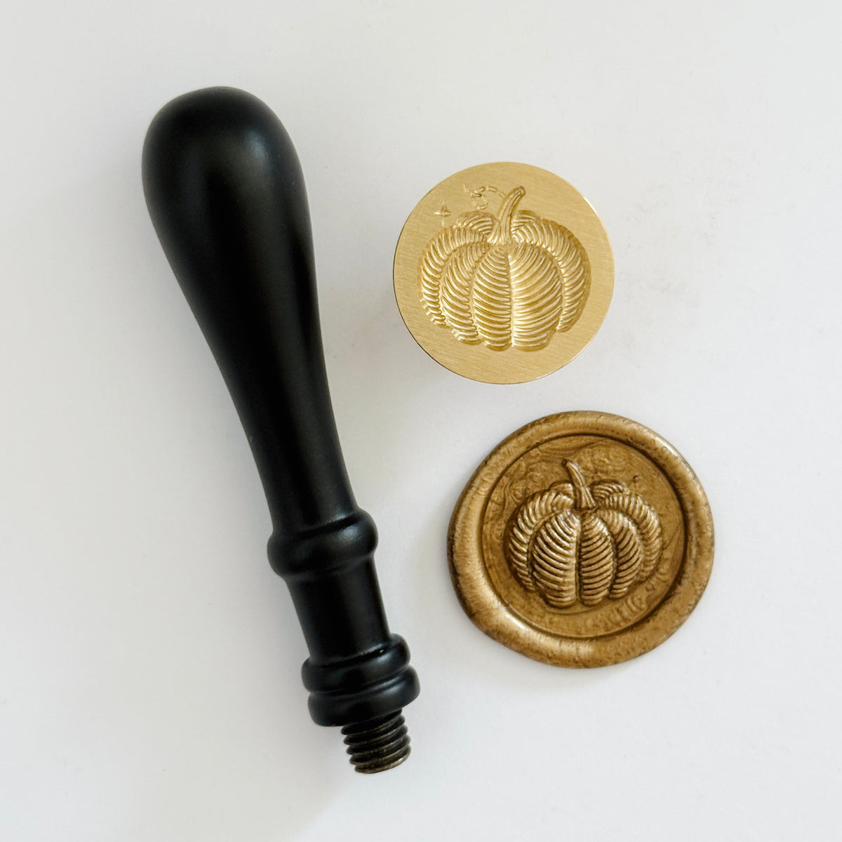 Pumpkin Wax Stamp 3-D
