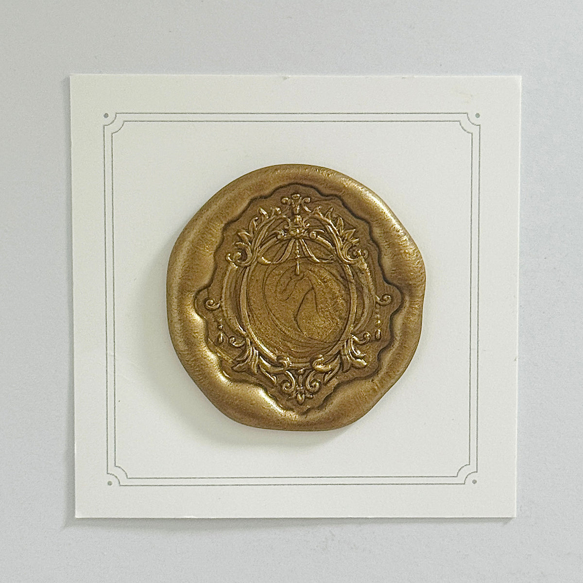 Oval Frame No. 8 Wax Stamp