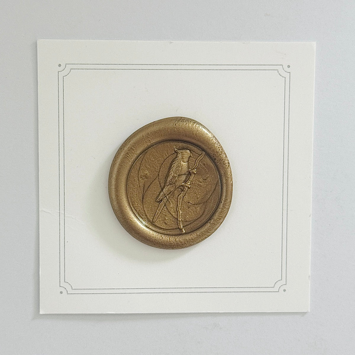 Cockatiel Wax Stamp 3-D