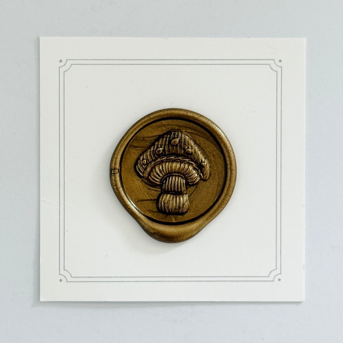 Mushroom Wax Stamp 3-D