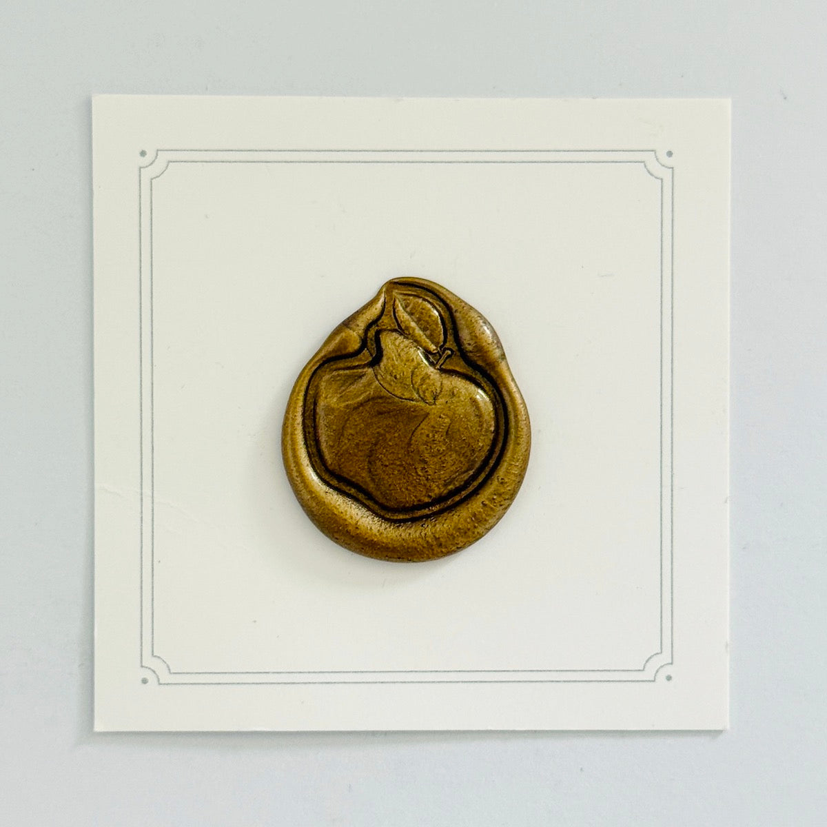 Apple Wax Stamp 3-D