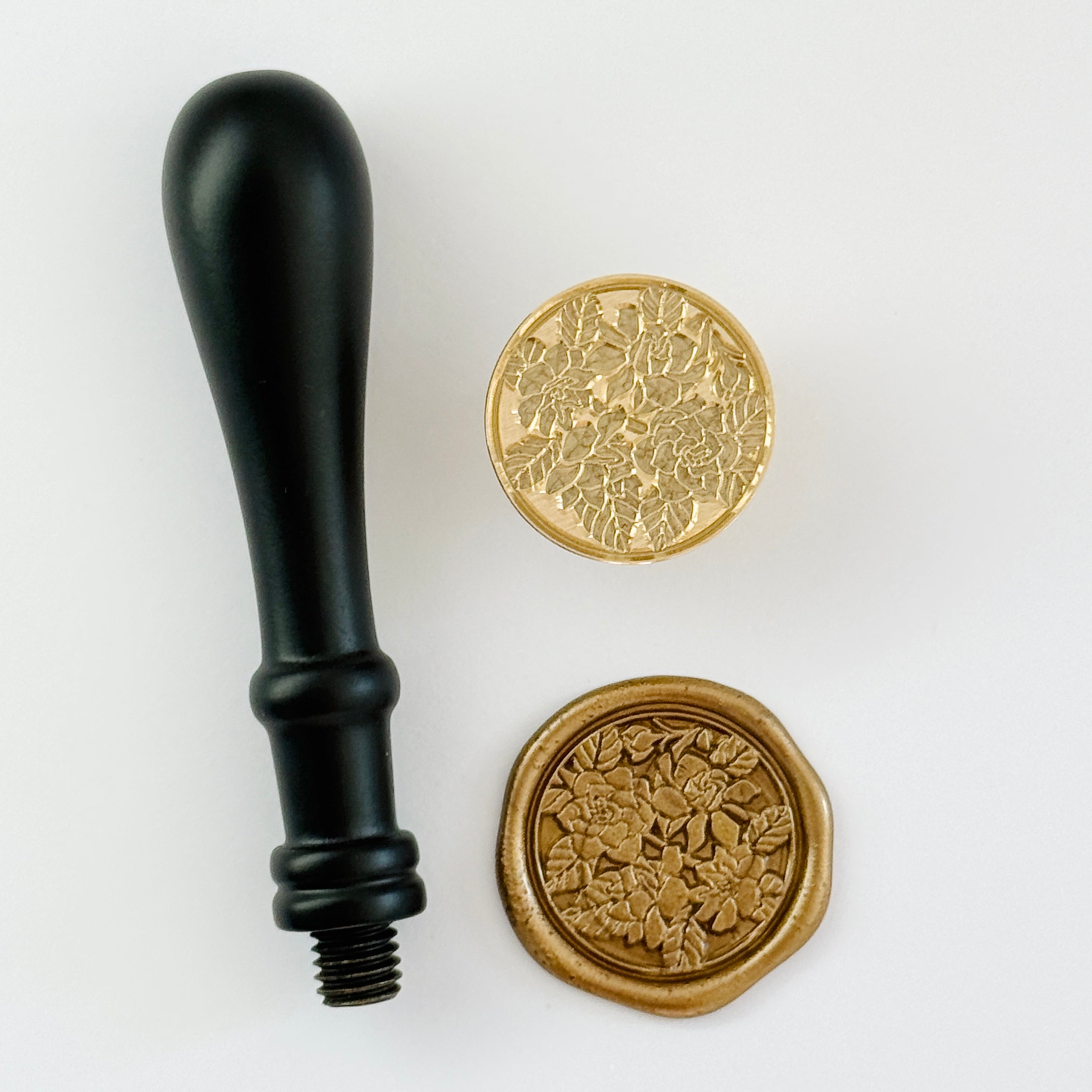 Roses & Leaves Wax Stamp (3D)
