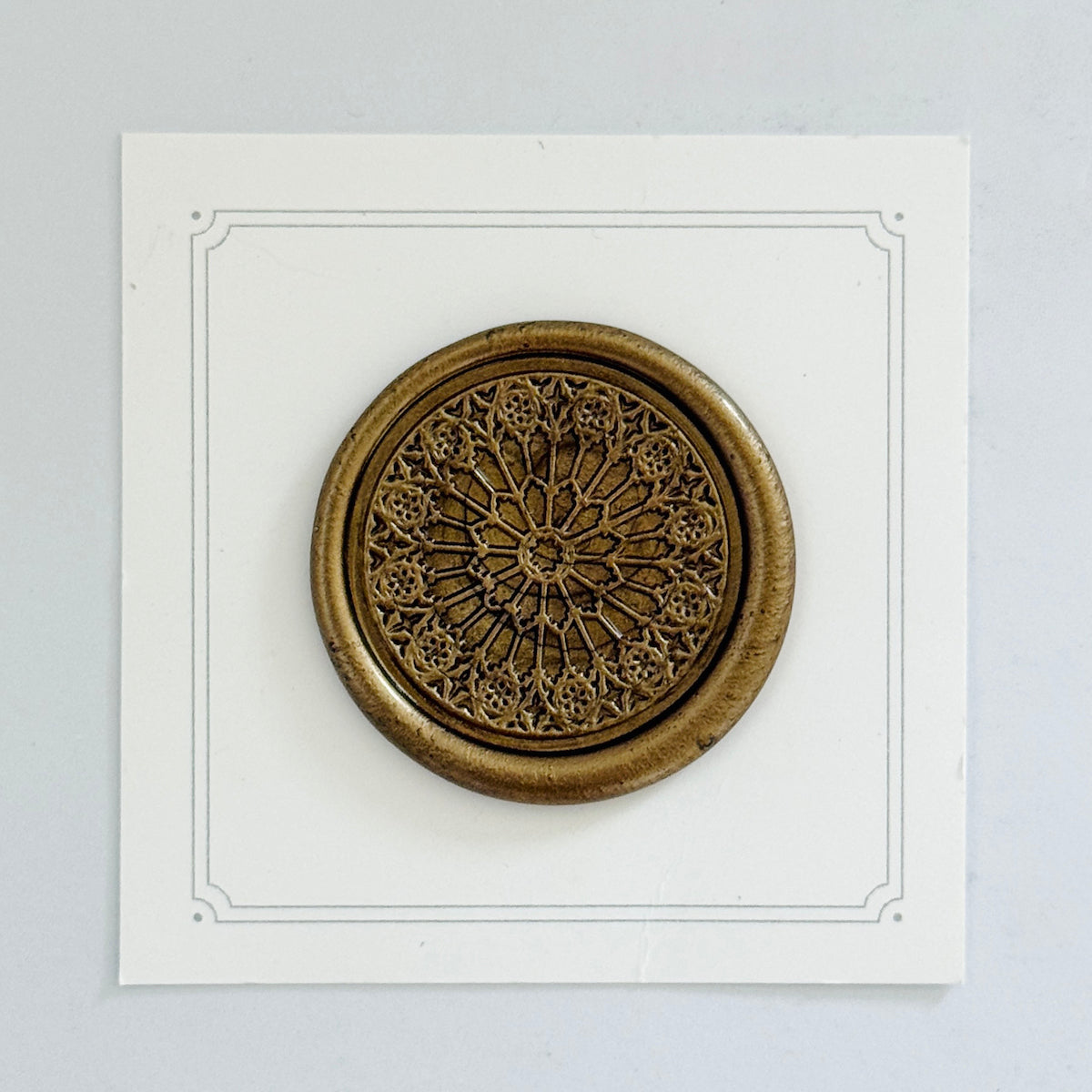 Stained Glass Wax Stamp