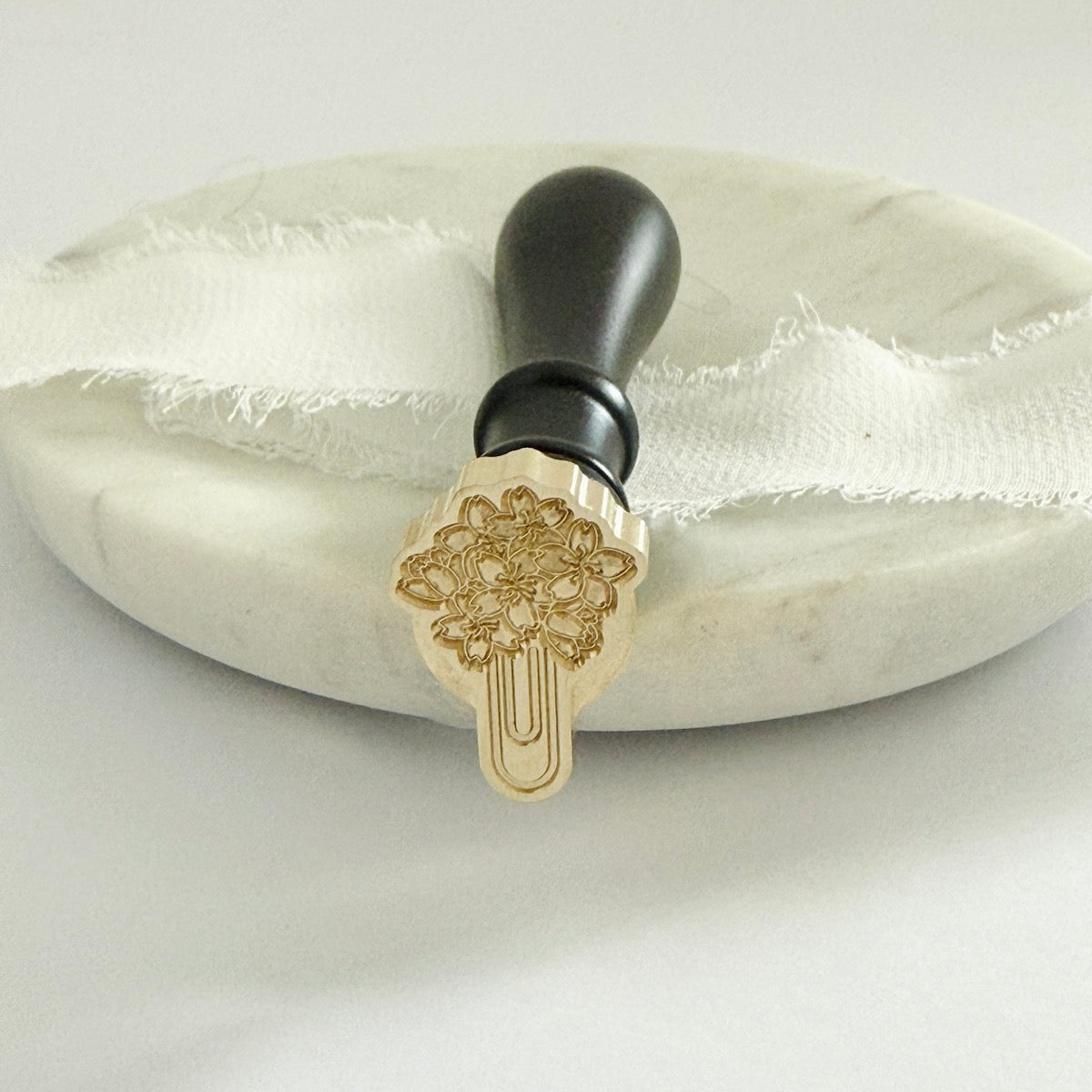 Flower Paperclip Wax Stamp