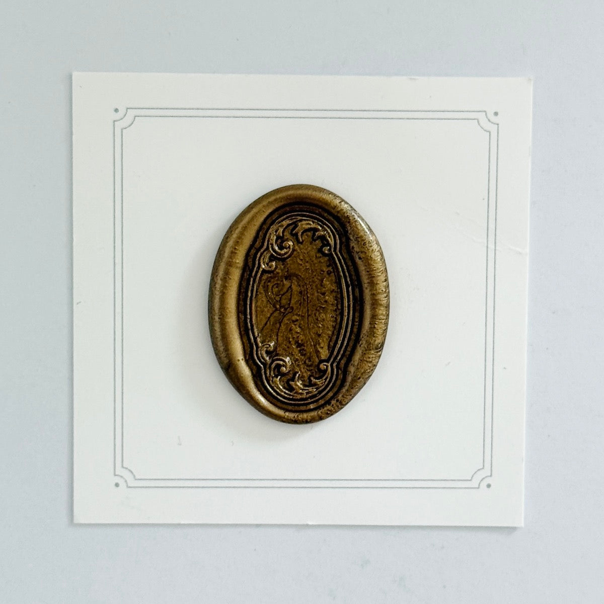 Oval Frame No. 9 Wax Stamp