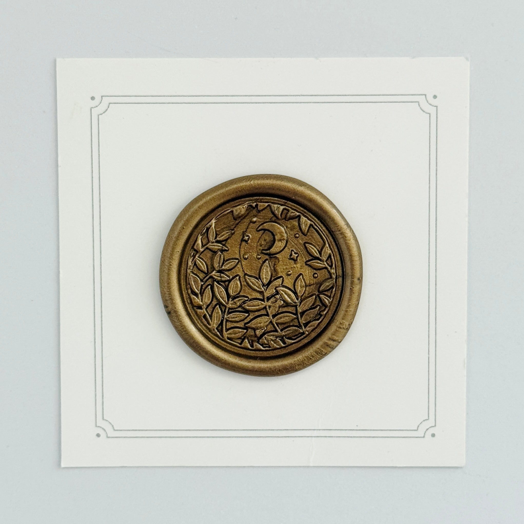 Moon & Leaves Wax Stamp