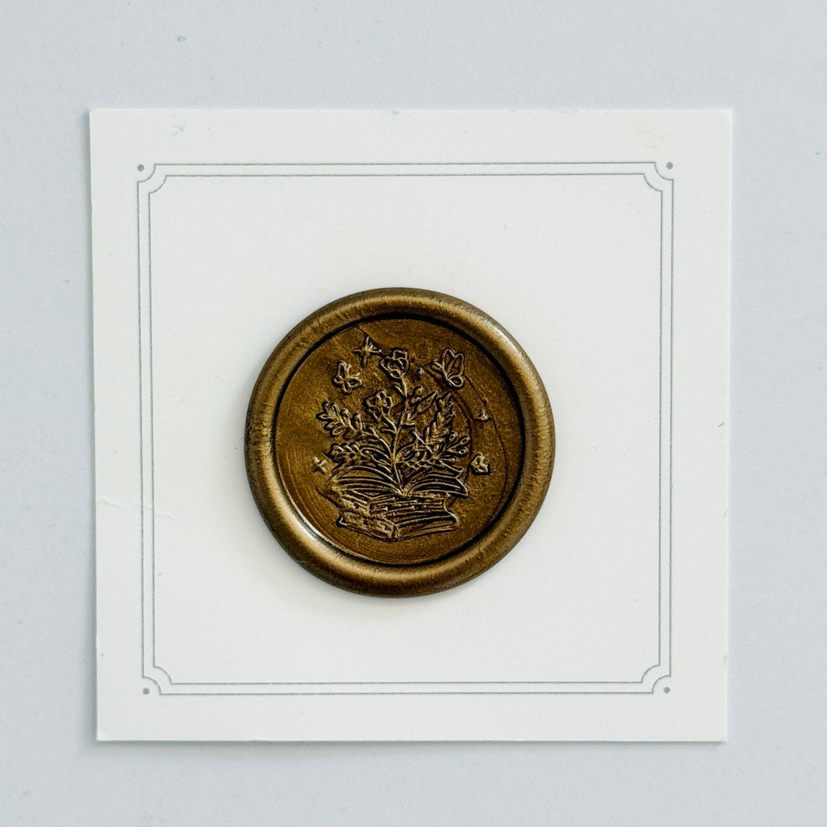 Fall Books Wax Stamp