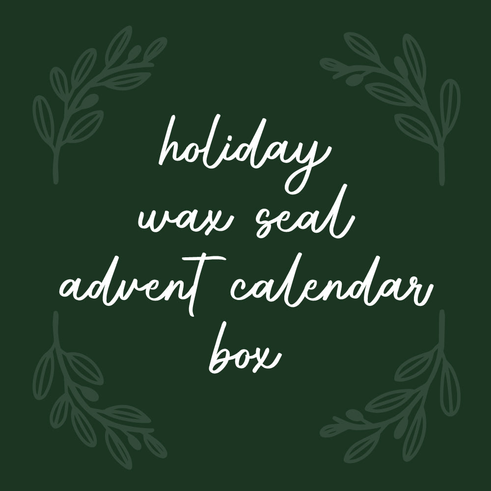 Holiday Wax Seal Advent Calendar Box