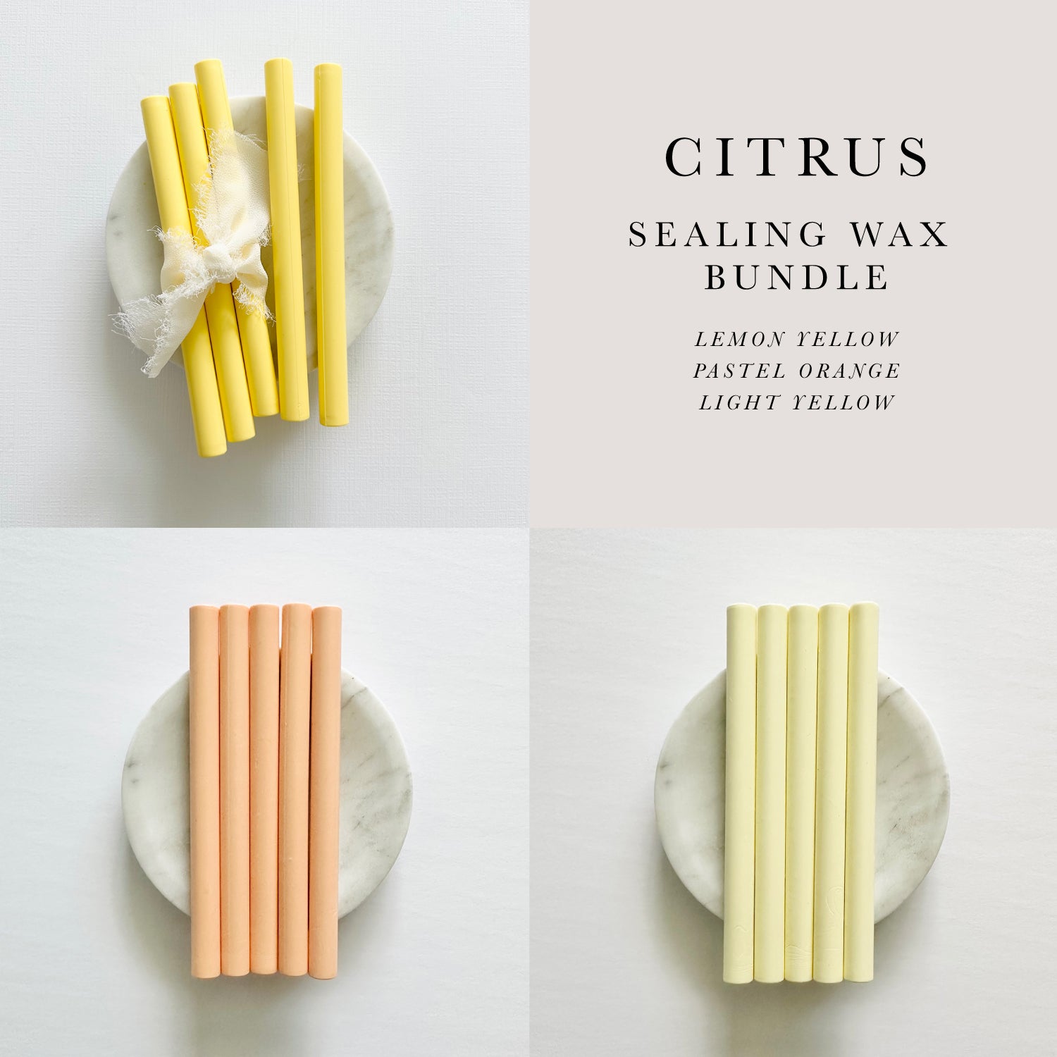 Citrus Sealing Wax Sticks Bundle (3 Boxes)