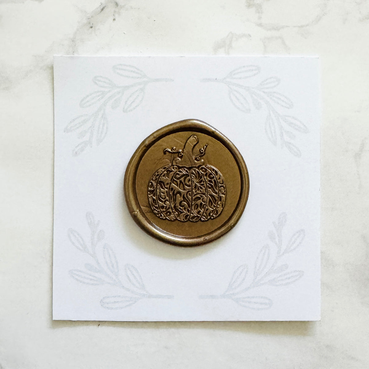 Pumpkin Wax Stamp