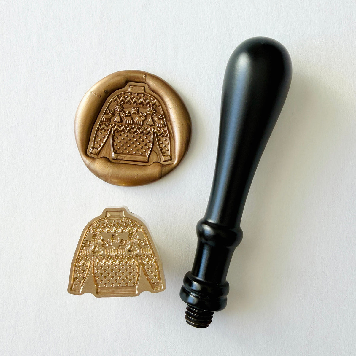 Christmas Reindeer Sweater Wax Seal Stamp