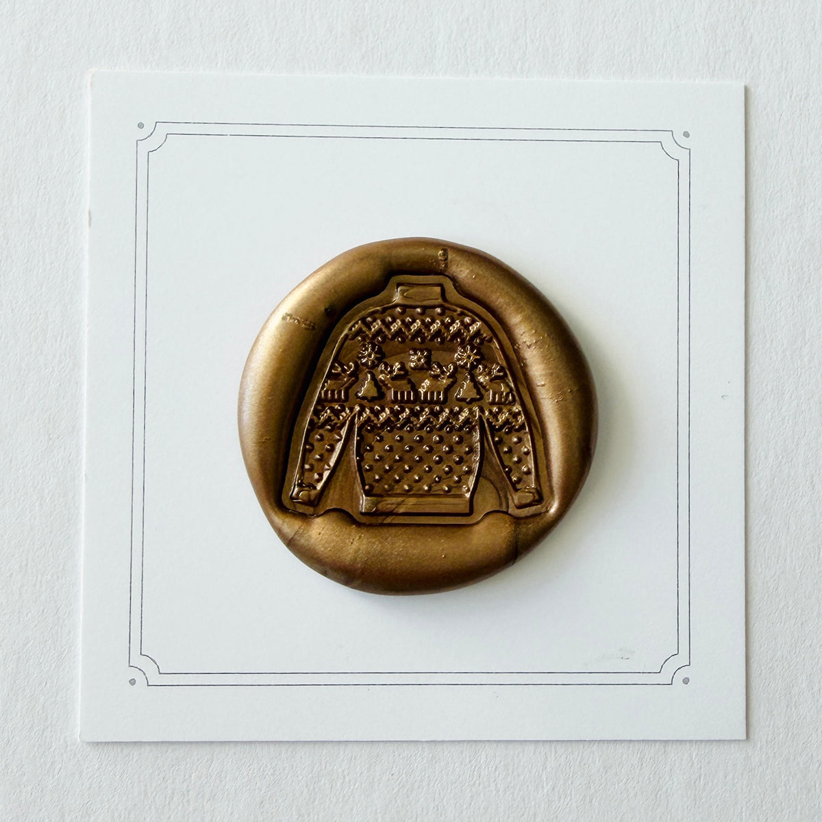 Christmas Reindeer Sweater Wax Seal Stamp