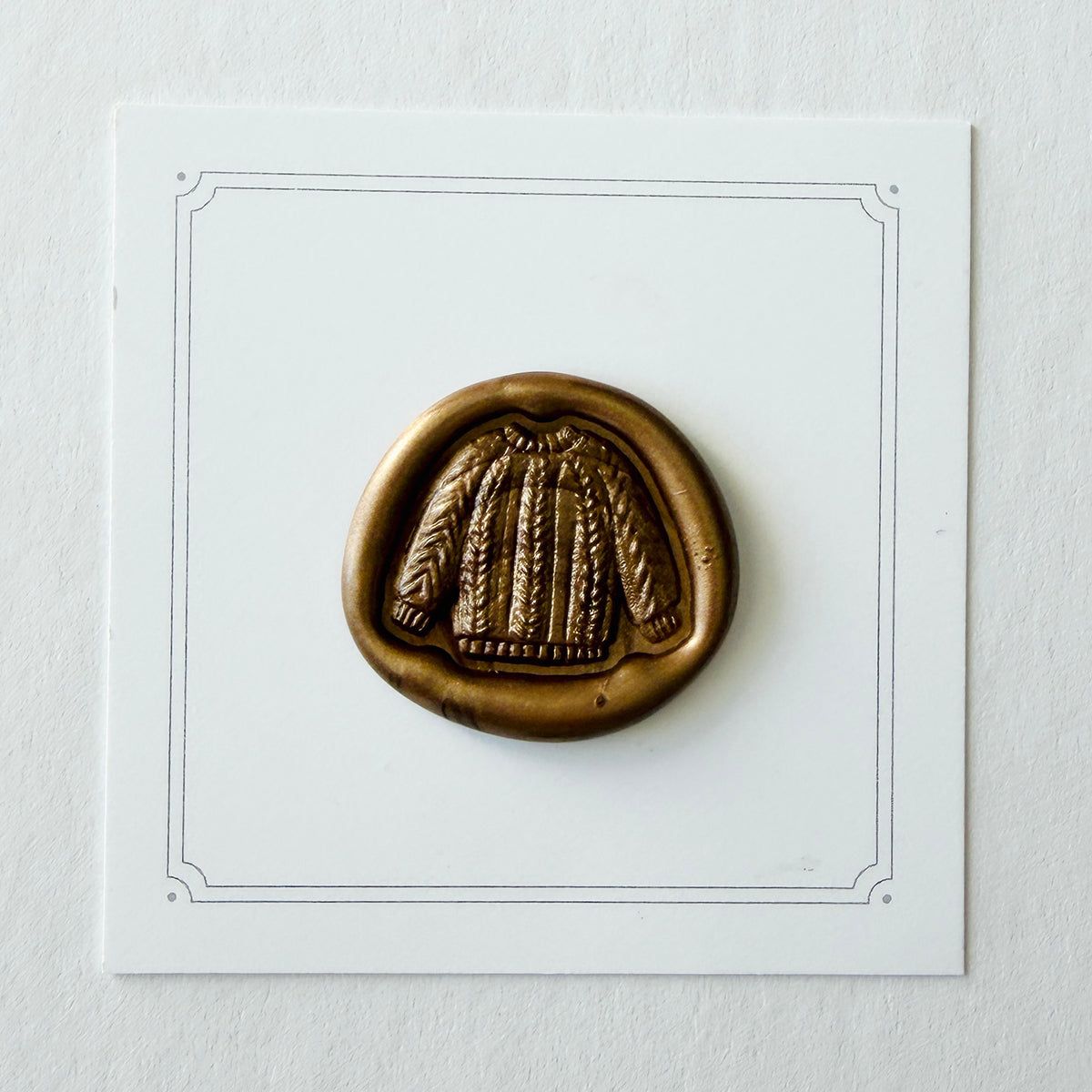Mini Cable Knit Sweater Wax Seal Stamp 3-D