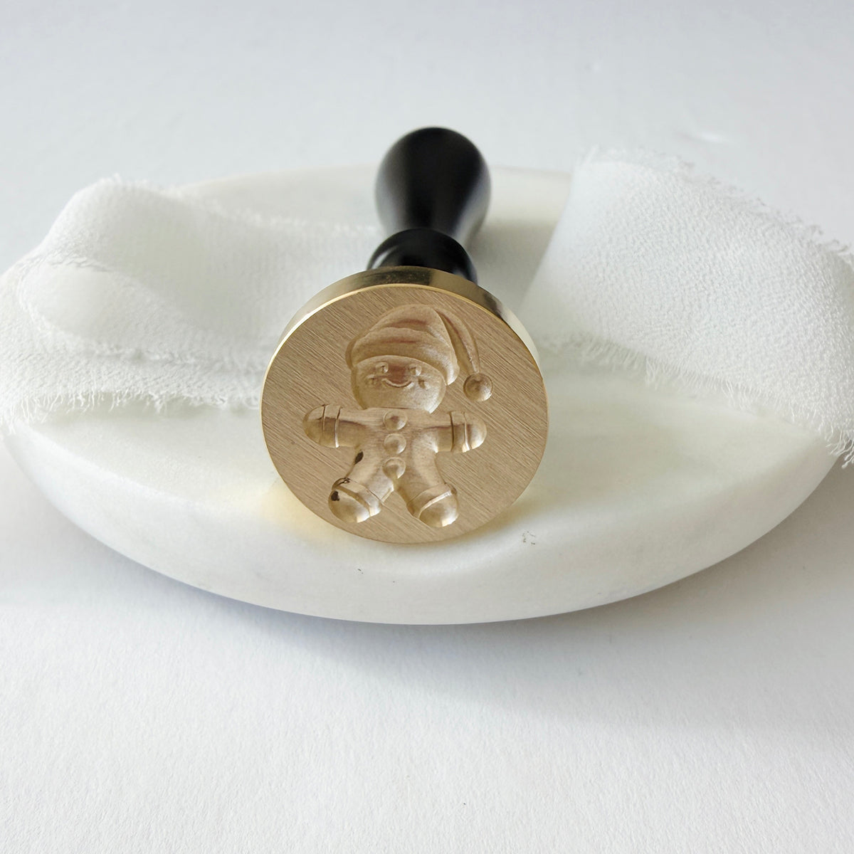 Gingerbread Man Wax Seal Stamp 3-D