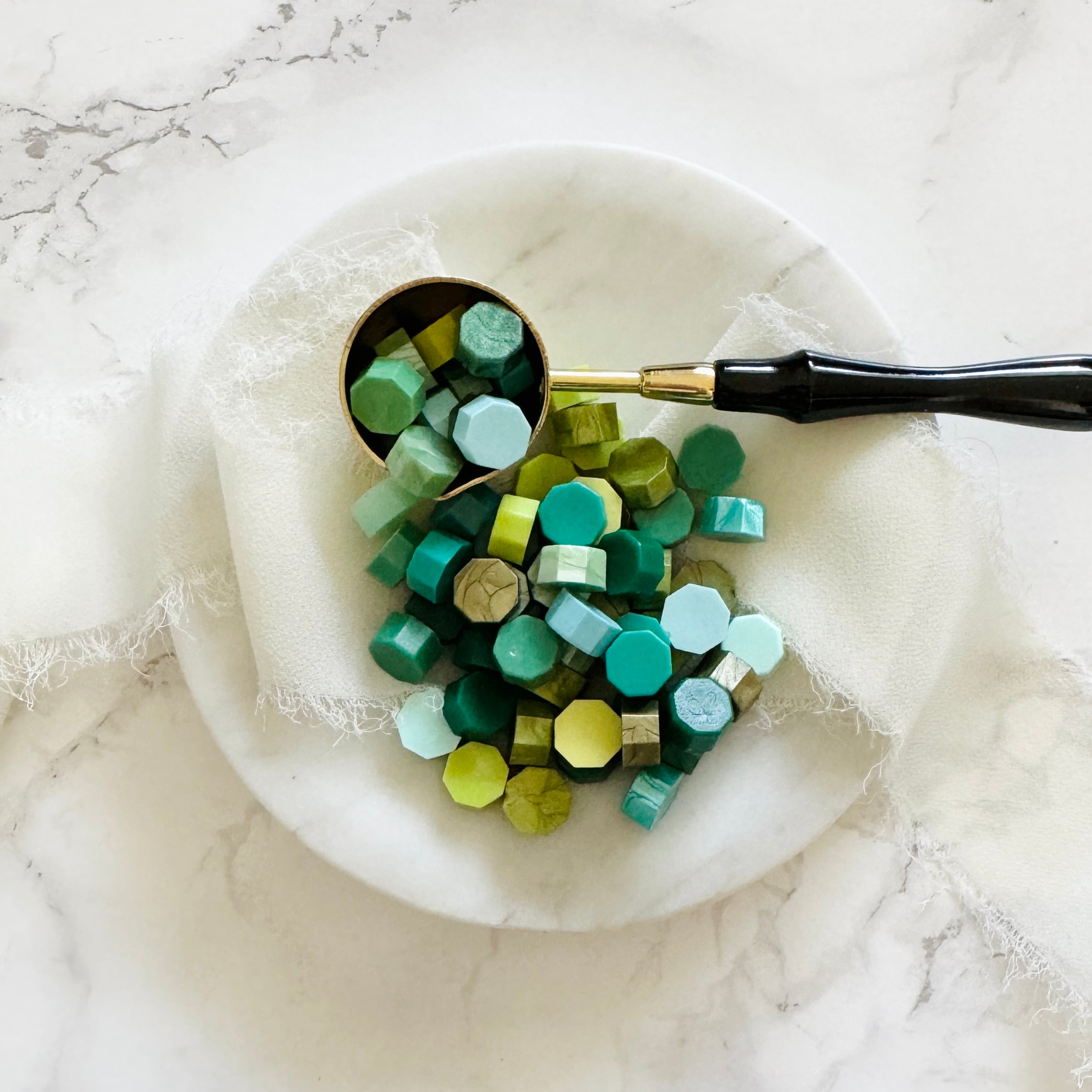 Green Blend Sealing Wax Beads