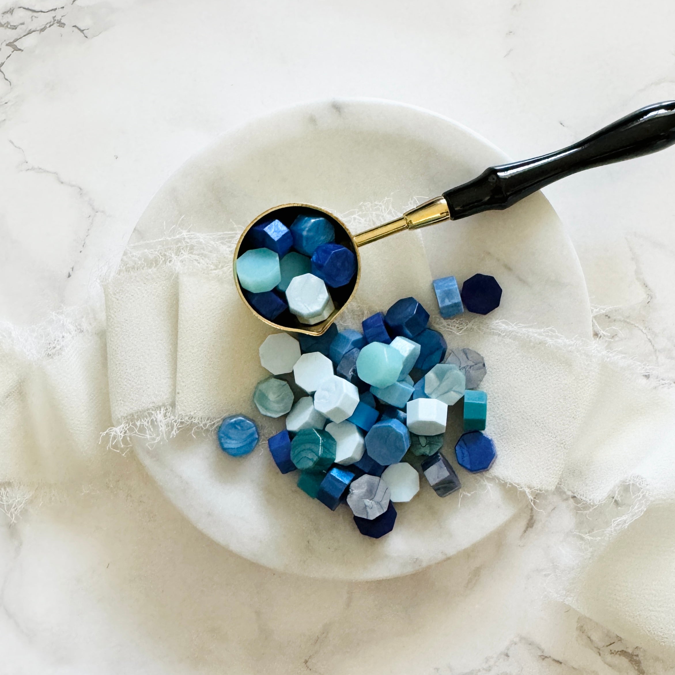 Blue Blend Sealing Wax Beads