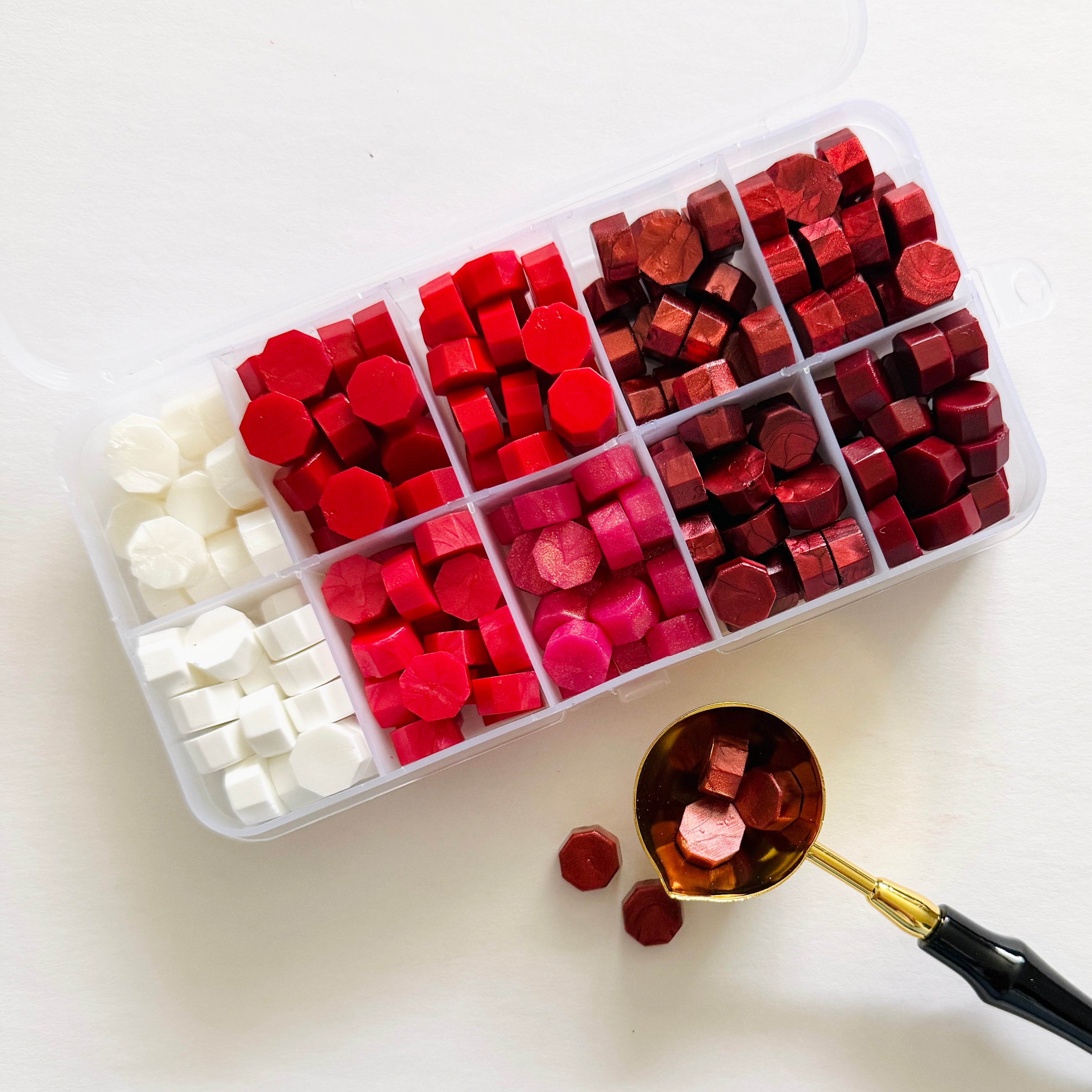 Red Sealing Wax Bead Set - 10 Colors